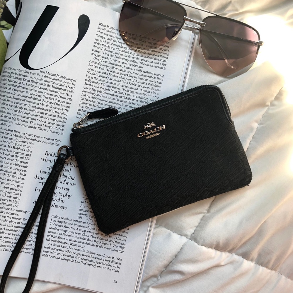 Black Coach Wristlet (open to offers!)